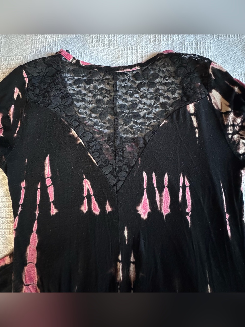 Vocal Black and Pink Long Sleeve Printed Tunic Dress - Picture 7 of 12